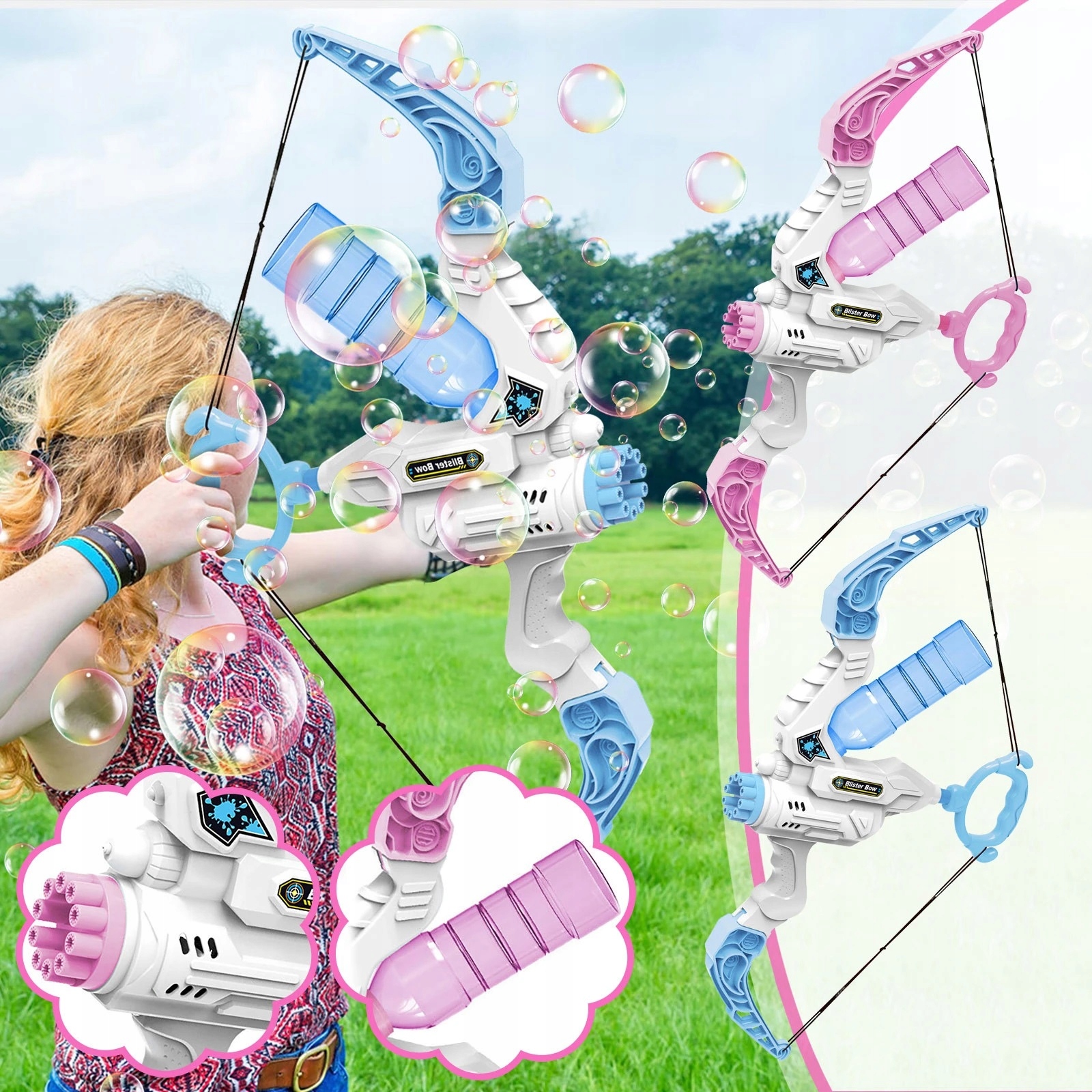 PISTOLET DO BANIEK ŁUK DO BANIEK ŁUK NA WODĘ Wiek dziecka 4 lata +