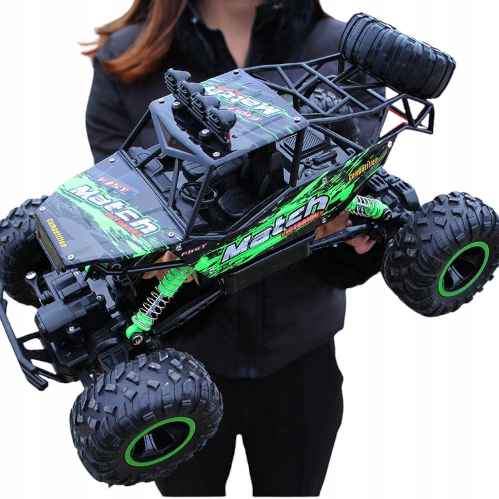 Duży Zdalnie Sterowany Samochód Terenowy 4x4 Metal Led Dla Dzieci