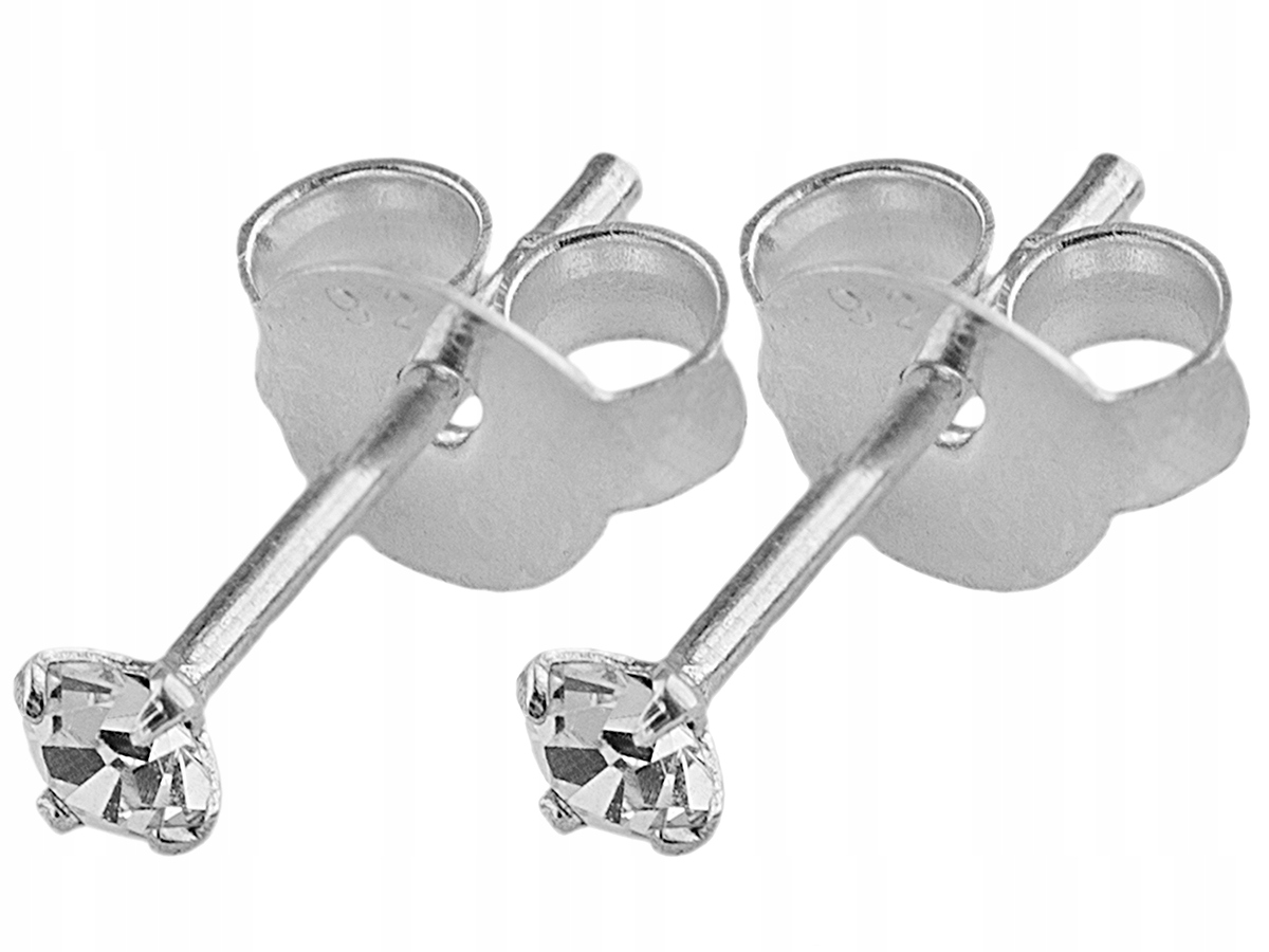

Versil- kolczyki cyrkonia zakuw. 2,5 mm Srebro 925