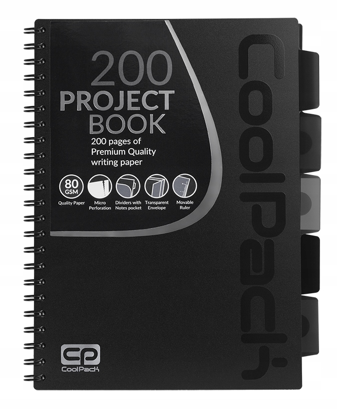 

Kołobrulion A4 200 stron Black CoolPack 94108CP