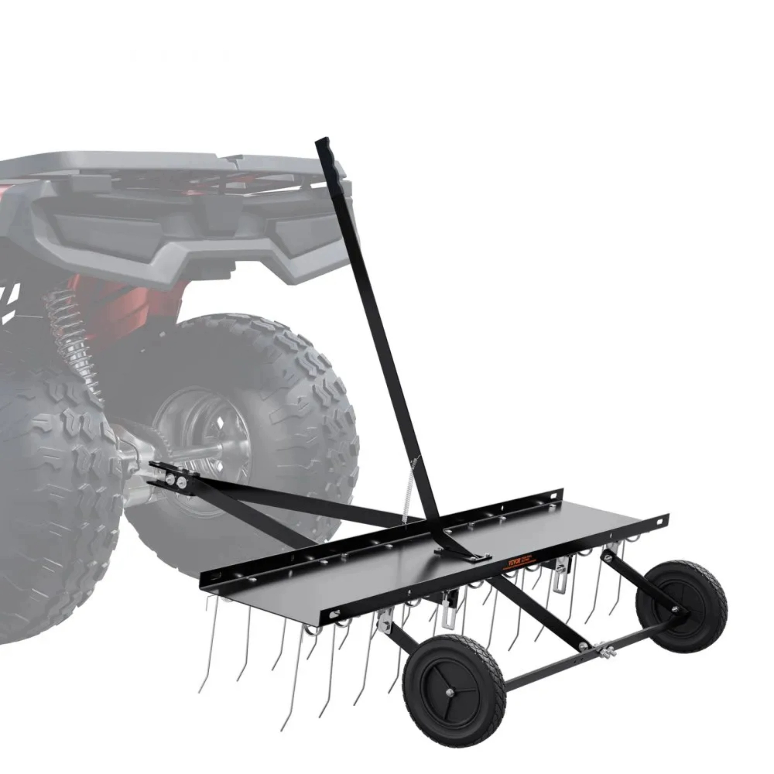 Vertikutátor pro traktor Tažený 120 cm Sekačky 24 Pružinové zuby Hrábě