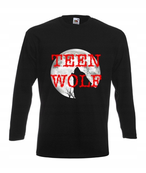

Long Bluzka Męska Wzory Teen Wolf Wilkołak Wilk
