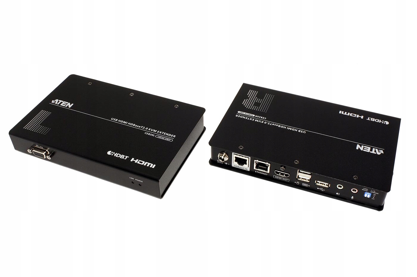 Aten Kvm prodlužovací adaptér (usb, Hdmi, RS232), 4K, HDBaseT 2.0 (CE820)