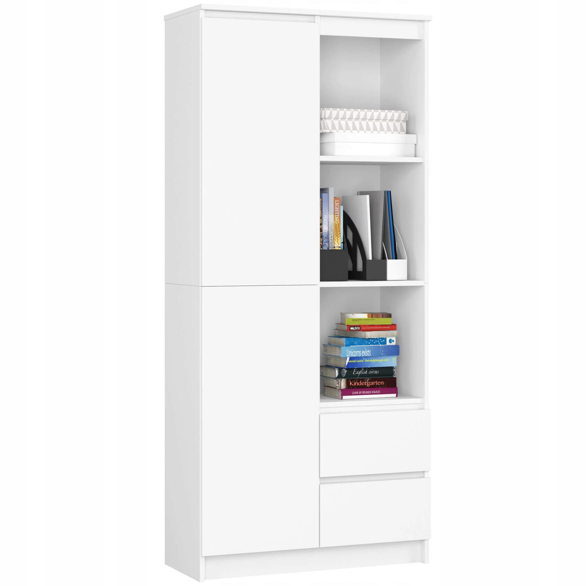 REGAŁ R11 R80 1D 2SZ CLP PK BIAŁY