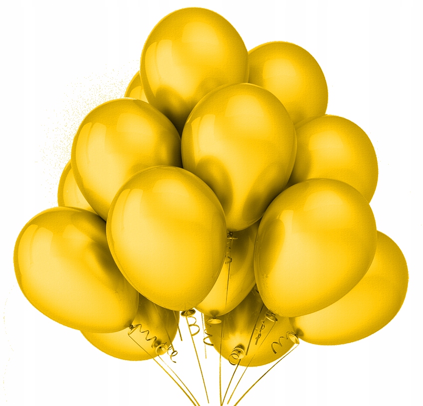 

Balony Metaliczne Żółte Urodziny Party 32cm 25szt