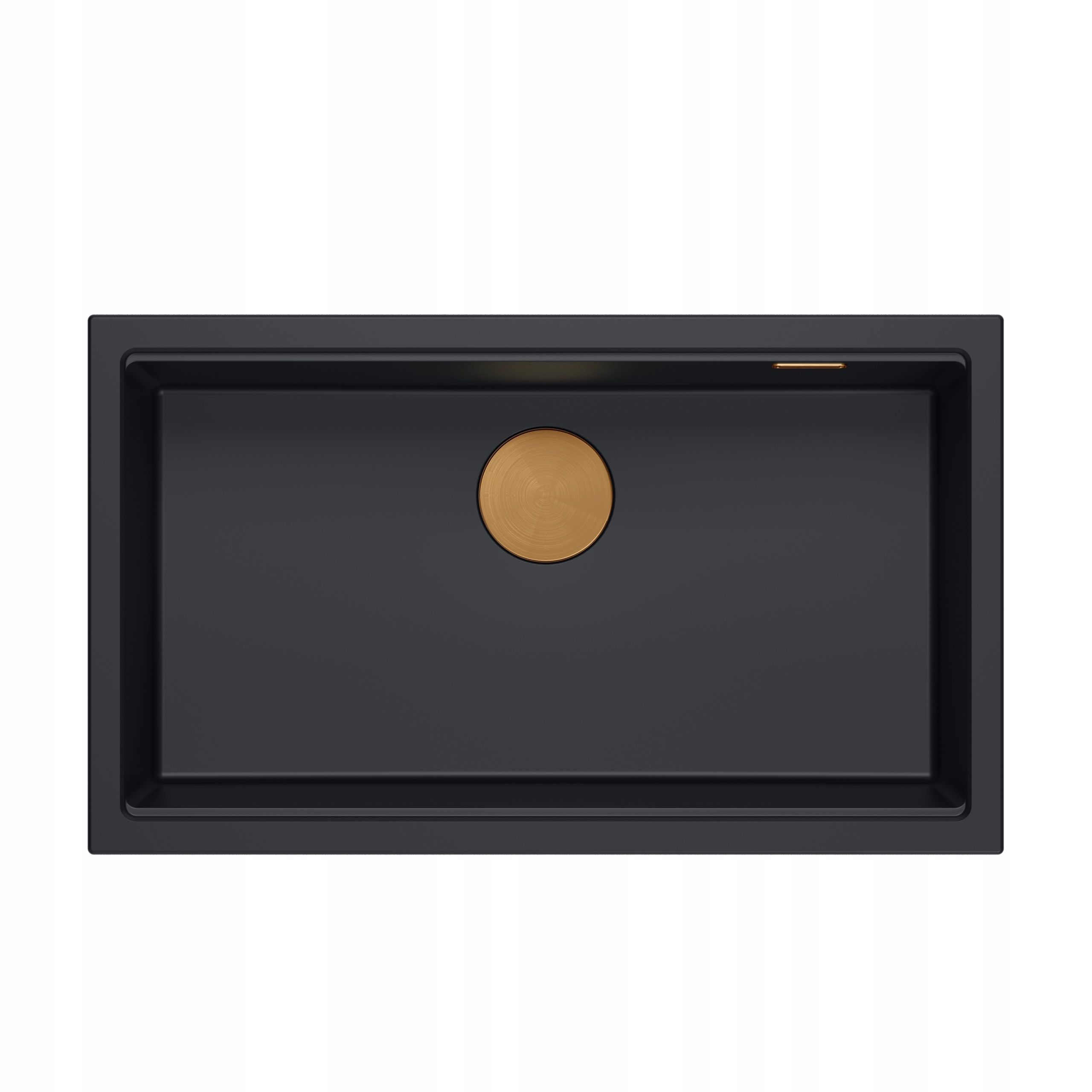 Quadron Zlewozmywak Logan 110 Zlew Podwieszany Granit Carbon Miedź 76x45cm