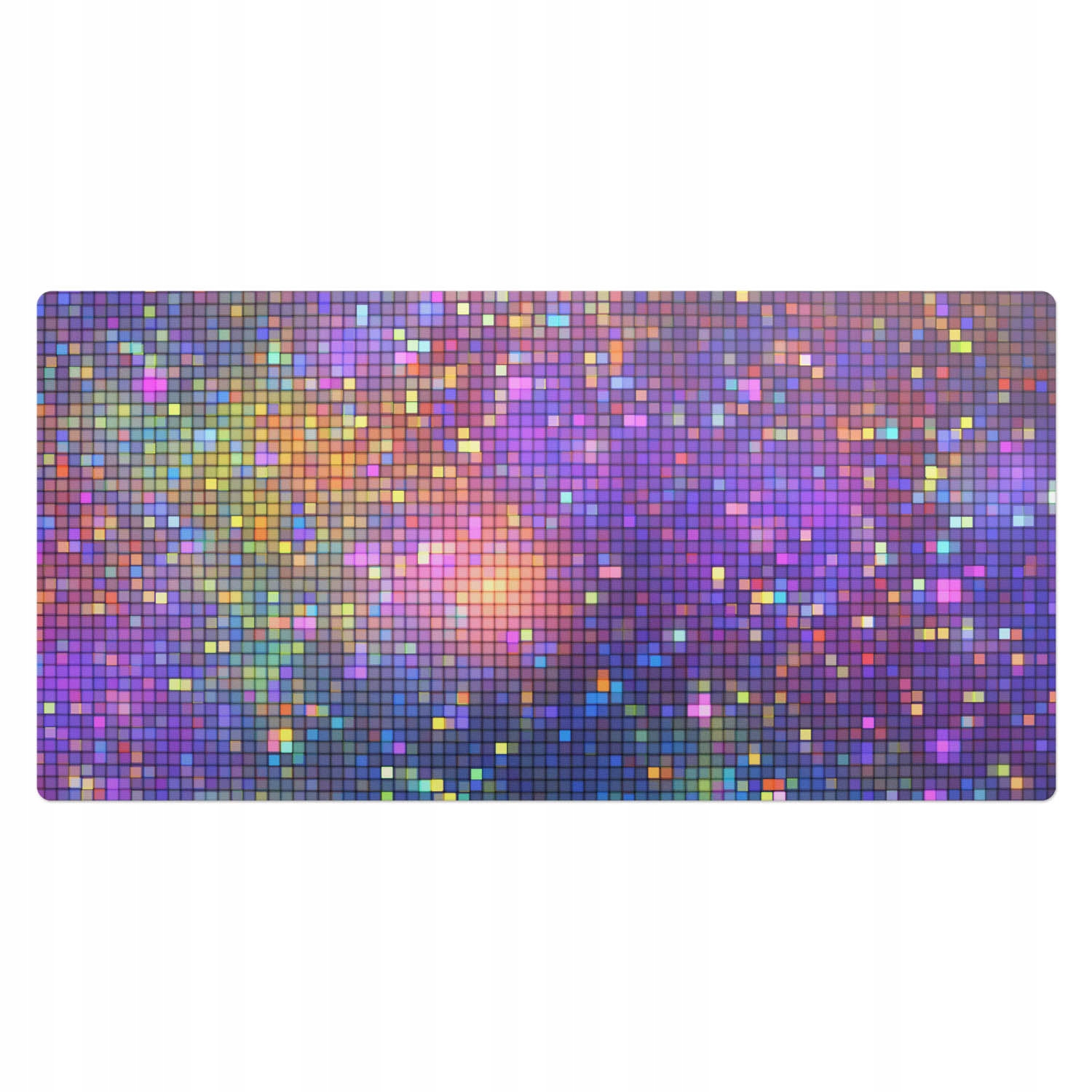 Protiskluzová herní podložka pod myš Mozaika pixelová 100 x 50 cm