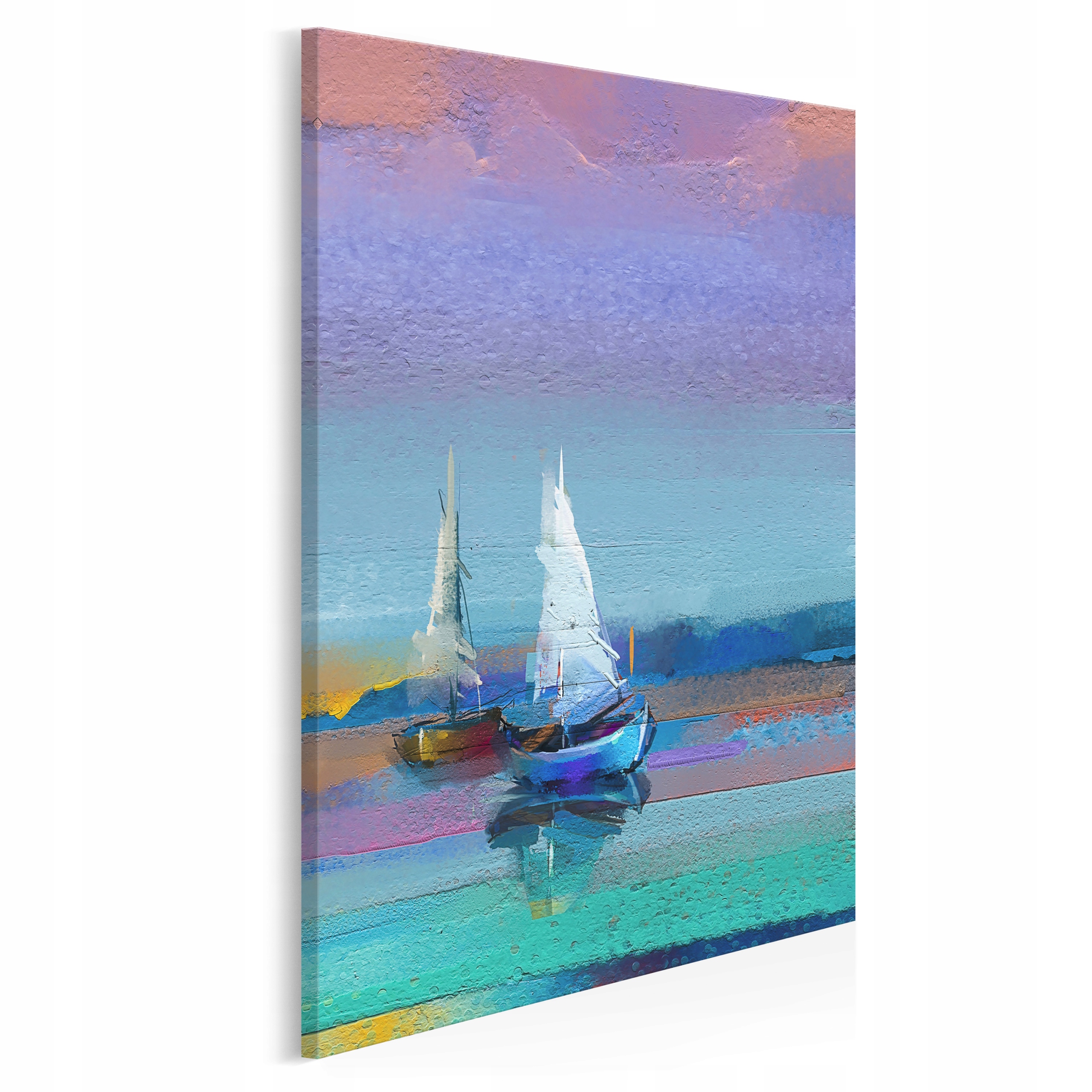 

89504 Obraz na płótnie Żaglówki Kolorowy Mazury