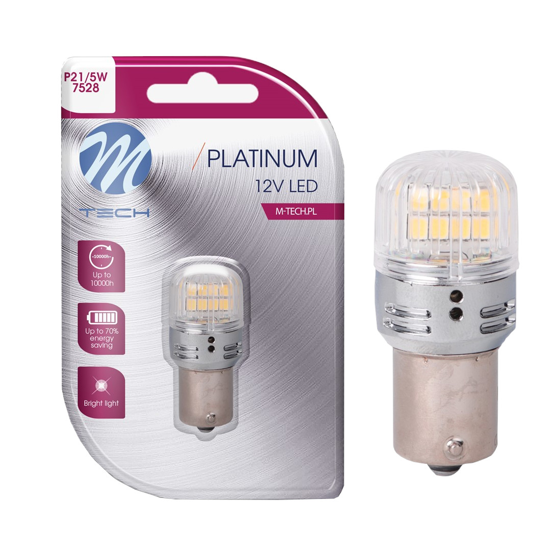 Żarówka P21/5W Led 1157 Retrofit 7528 12/24V Canbus White Biała