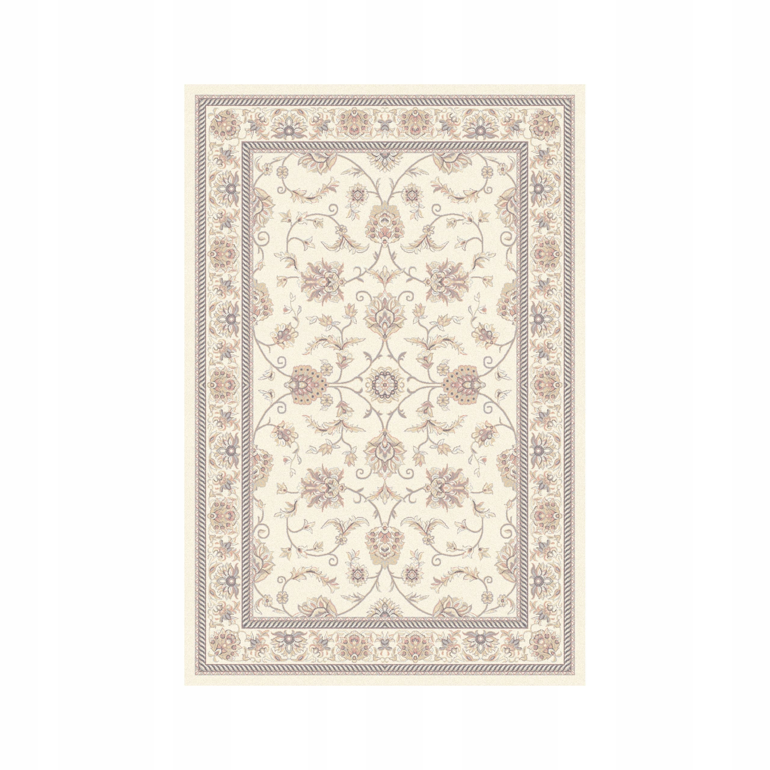 Dywan Agnella Isfahan Brintons Farum Alabastrowy Wełniany 100 % 160x240cm