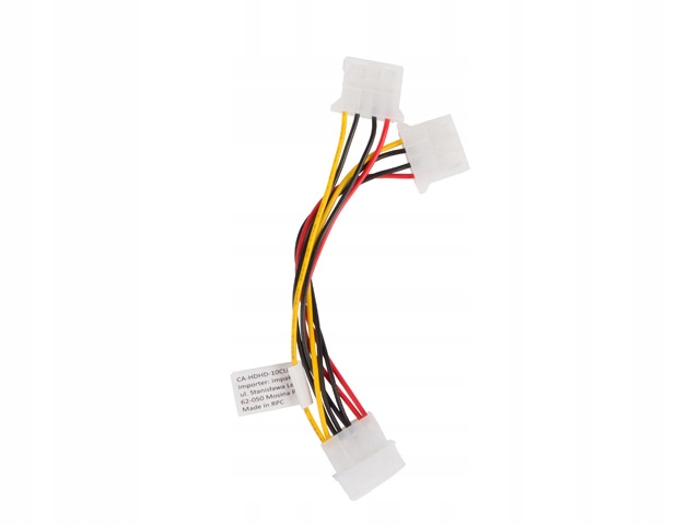 Kabel Rozgałęziacz Molex na 2xMolex 4 pin 15cm Marka Lanberg