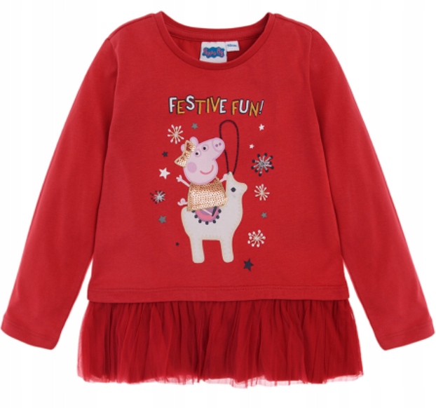 

Cool Club Bluzka Festive Fun, Świnka Peppa r 98 cm