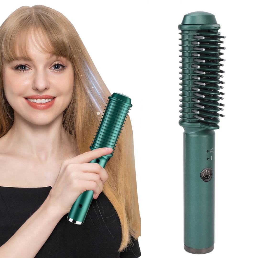 Mini Žehlička Na Vlasy Hřeben Na Rovnání Vlasů Nabíjený Přes Usb