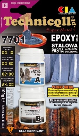 

Pasta stalowa epoksydowa Technicqll 7701 100g