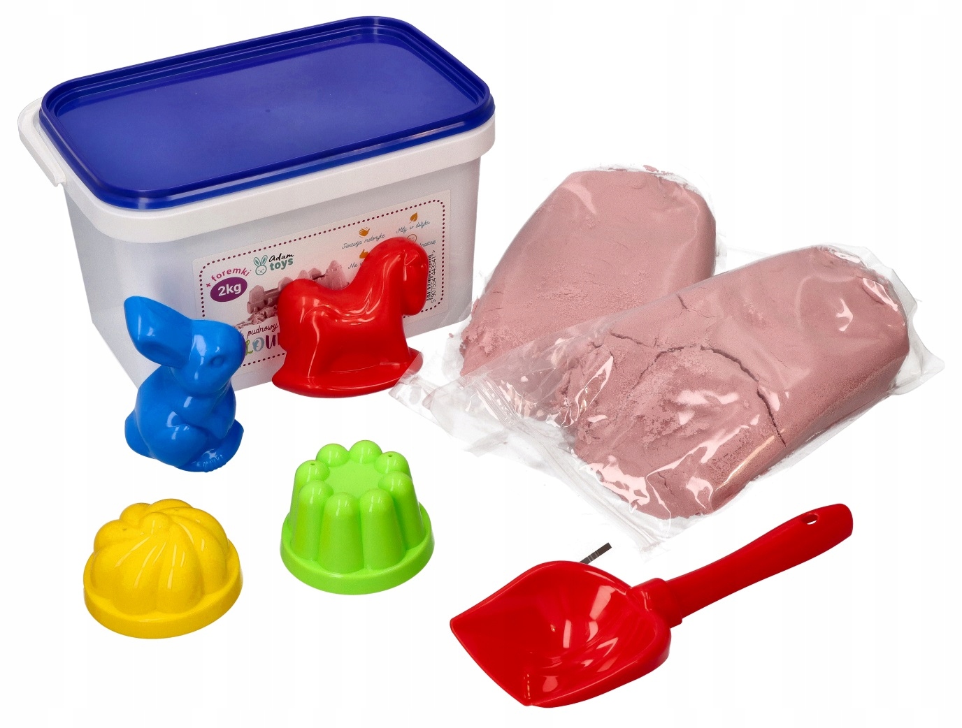 

Magiczny Piasek Kinetyczny Z Polski 2KG Foremki