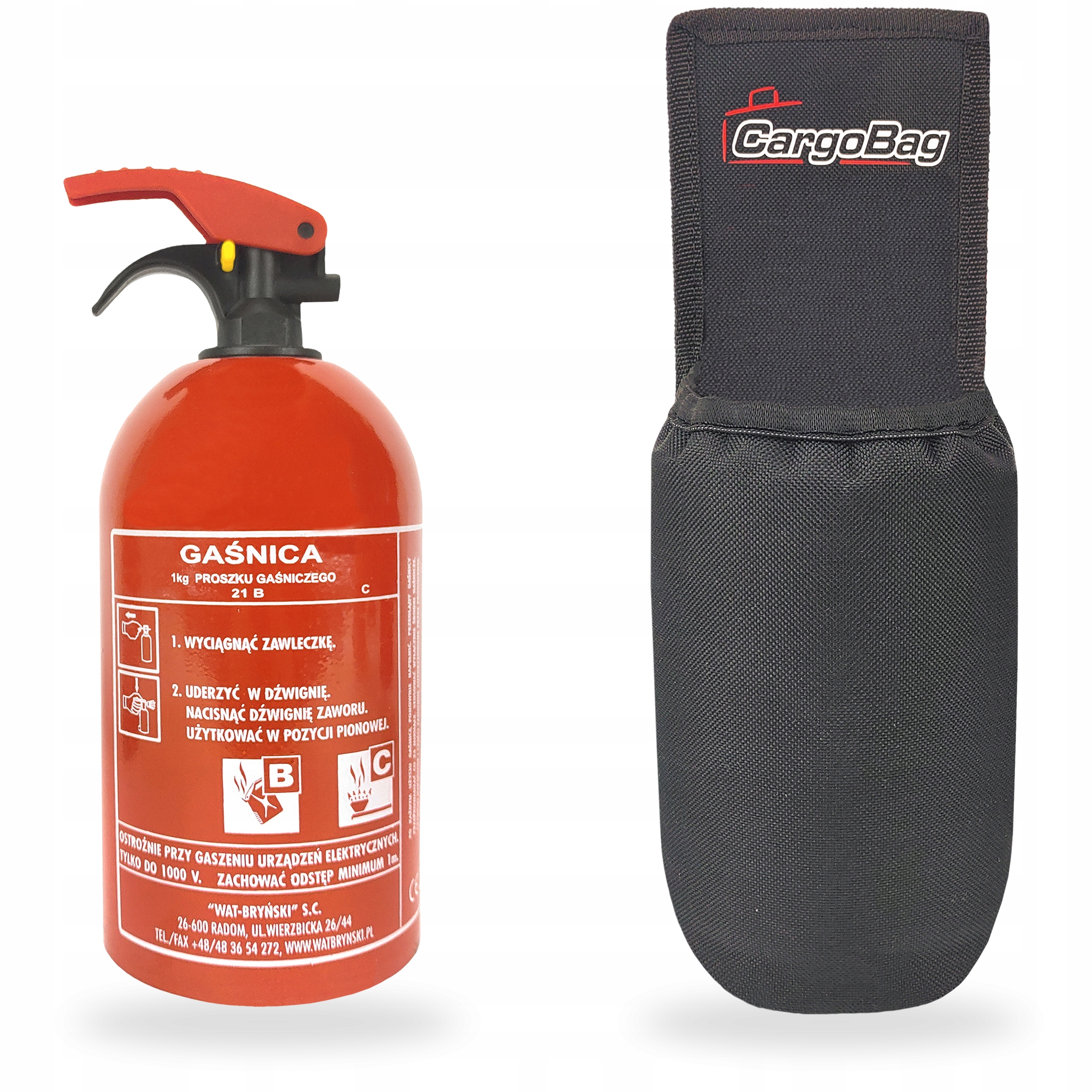 

Gaśnica do auta z pokrowcem na rzep UG4 Premium