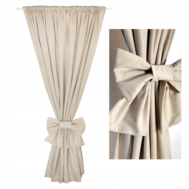 ZASŁONA 200cm + OZDOBA - zasłony, taśma, tunel, żabki, dużo kolorów 145x200 Marka bez marki