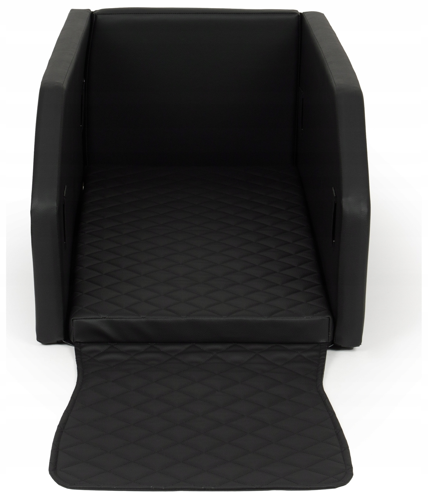 Skládací přepravka do auta pro psa na zadní sedadlo s matrací a p