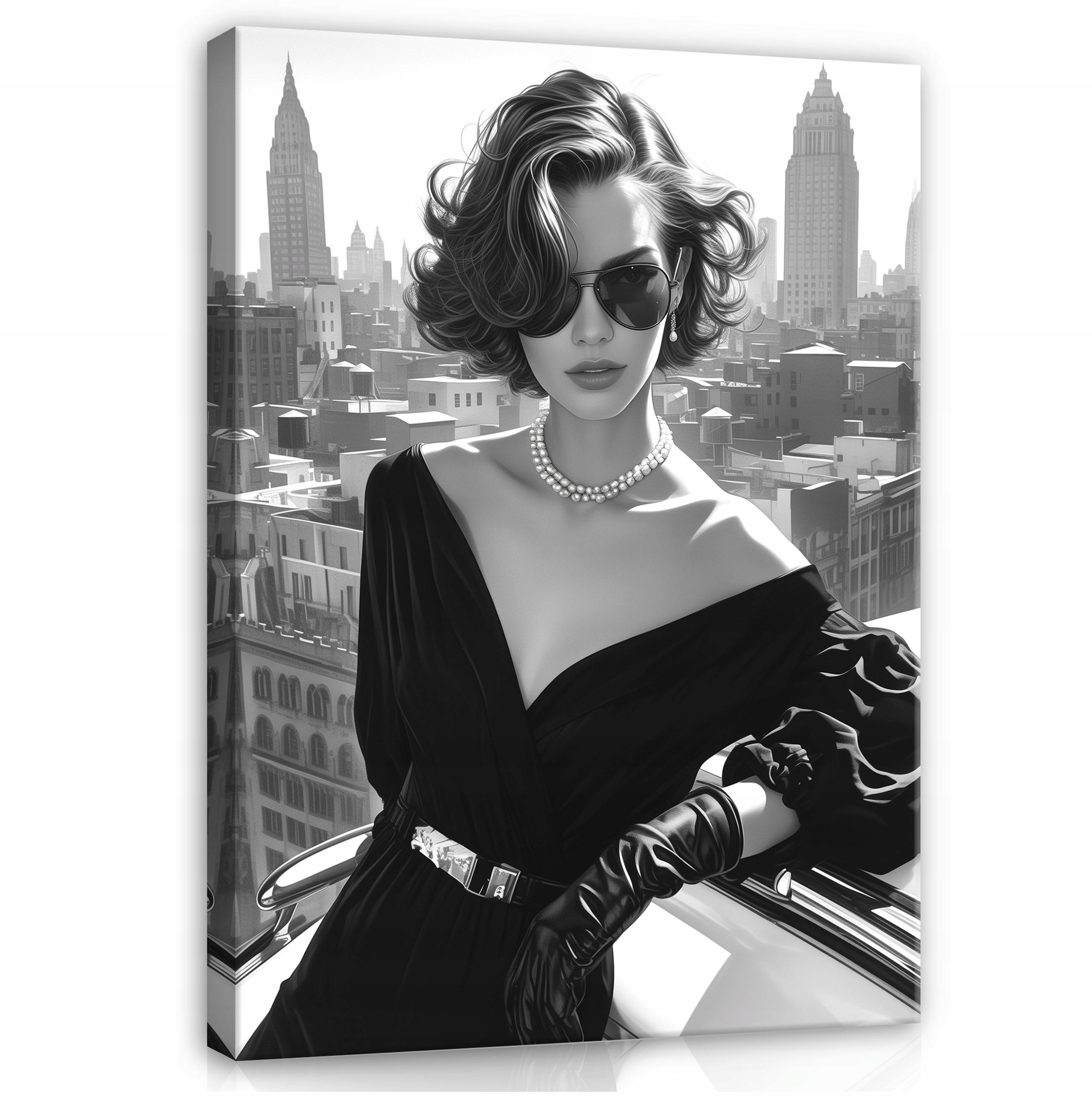 Obraz Žena Černobílá Moderní Na Plátně Do Ložnice Obývacího Pokoje 120x80