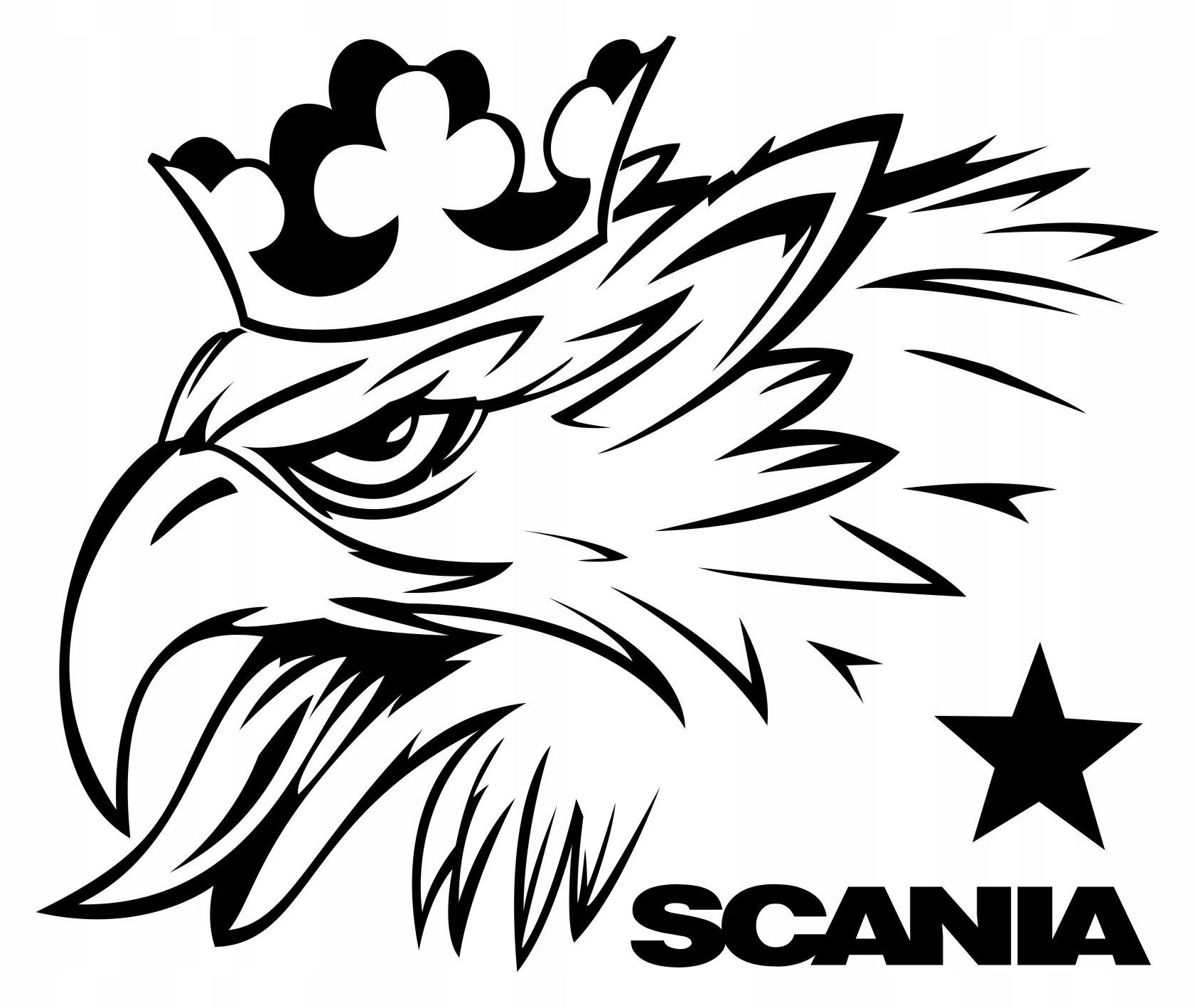 Naklejki do Scania Gryf Nowy Wzór 45x54cm