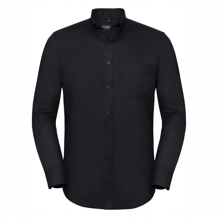 Pánská košile s dlouhým rukávem Oxford Tailored Button-Down Černá vel. S 15