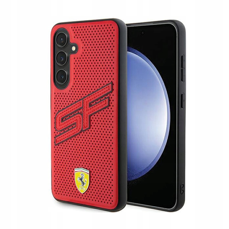 Ferrari Big Sf Perforated Pouzdro pro Samsung Galaxy S24+ (červené)