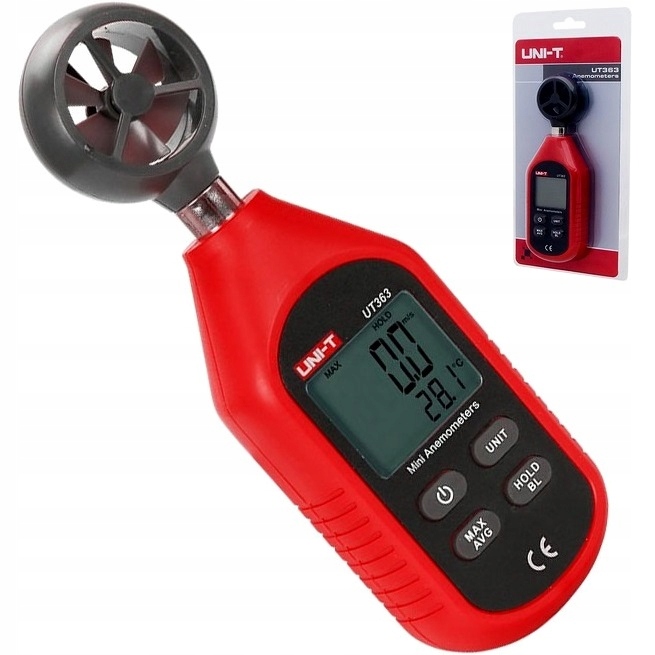 Anemometr miernik ciągu cugu wiatru UNI-T UT363