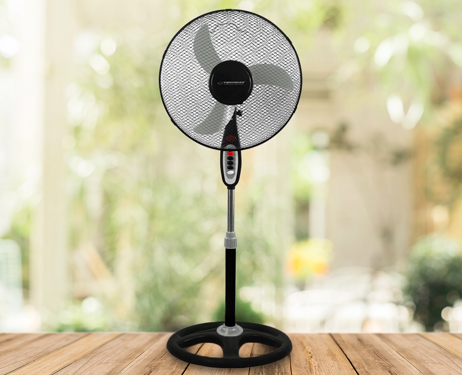 STOJĄCY WIATRAK PODŁOGOWY DO DOMU CICHY WENTYLATOR Model ES-EHF002KE-01A