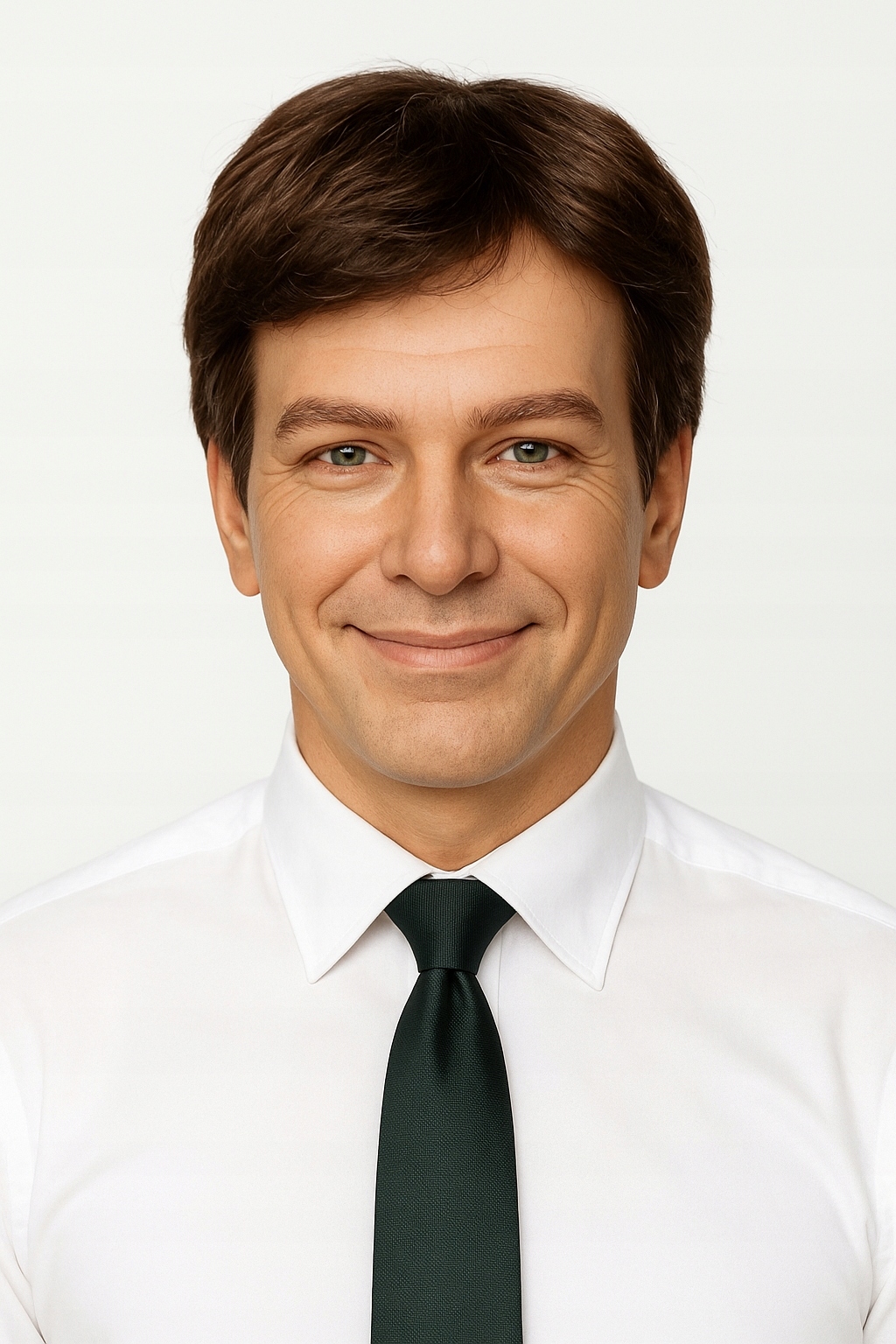 Krátká pánská paruka AleX s ofinou, barva hnědá Nesessaja wigs