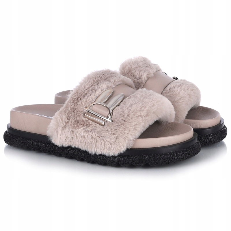 Nazouváky Bombonella 8T P323 24-89 256-208-PLS kožešina Kůže Béžová VEL.38