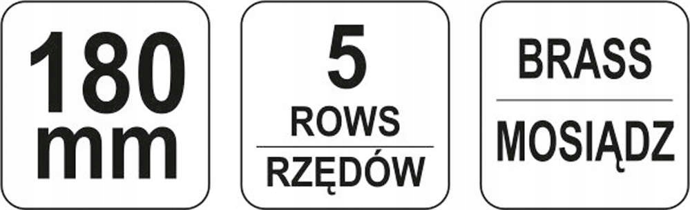 YATO SZCZOTKA DRUCIANA DRUT MOSIĘŻNY 5 RZĘDÓW Kod producenta YT-6346