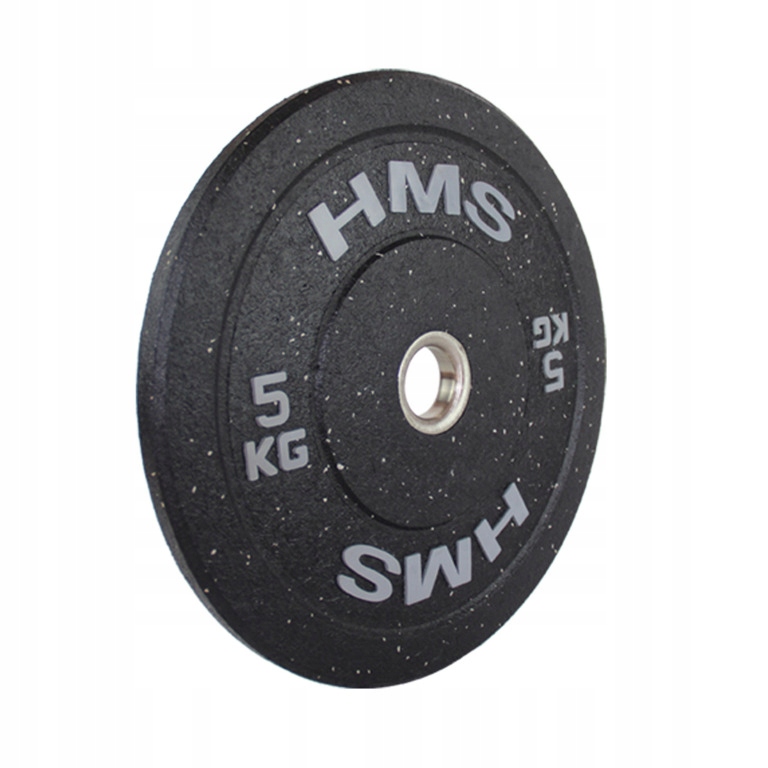 Olympijský bumper talíř 5 kg pogumovaný závaží na osa 51 mm trénink Hms