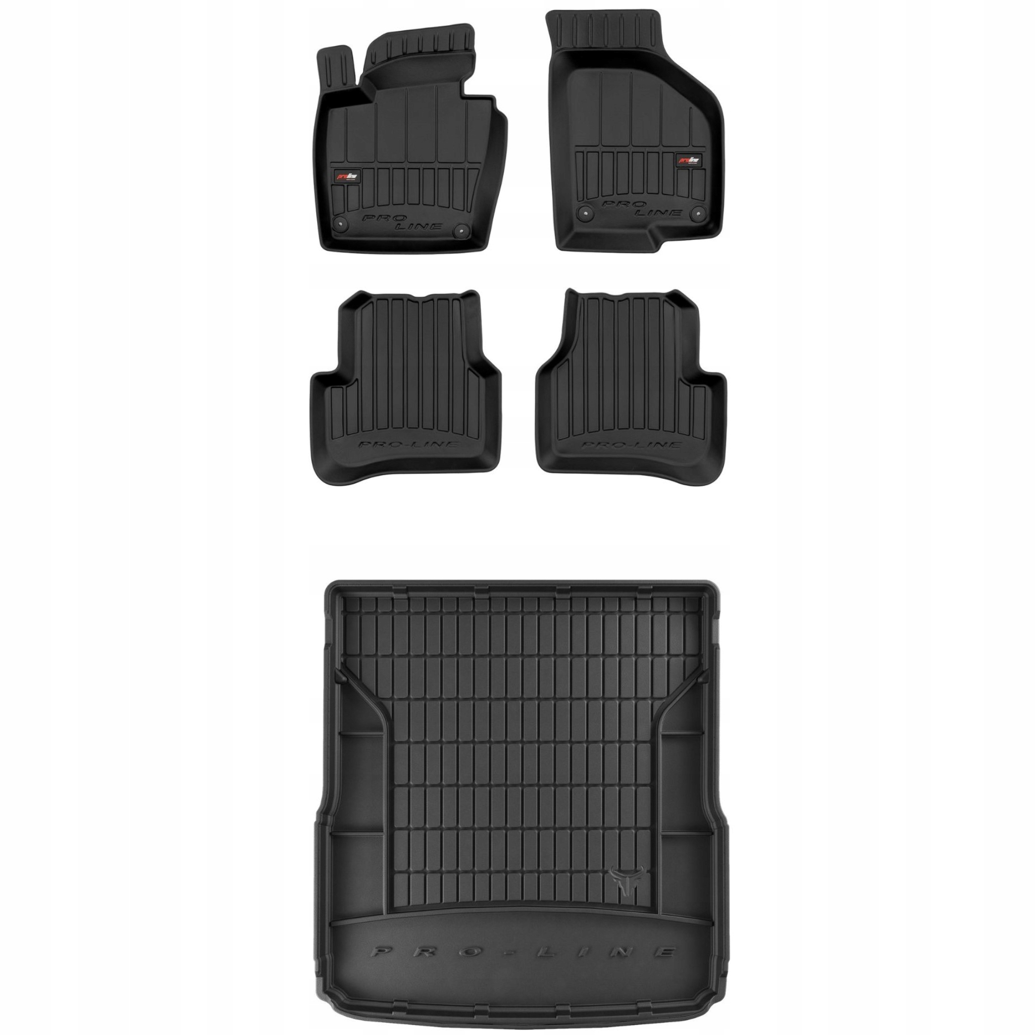 Sada gumových kobercov a rohoží pre Vw Passat B7