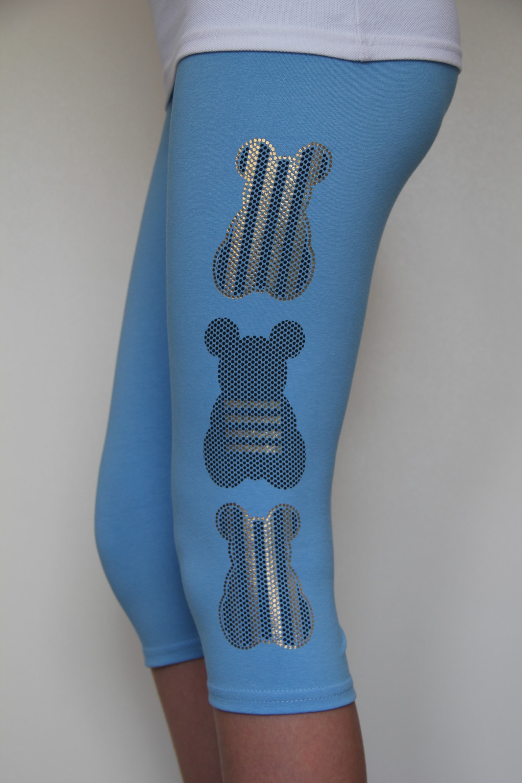 Leginsy 3/4 Getry Rybaczki Nadruki r.110 R.110-158