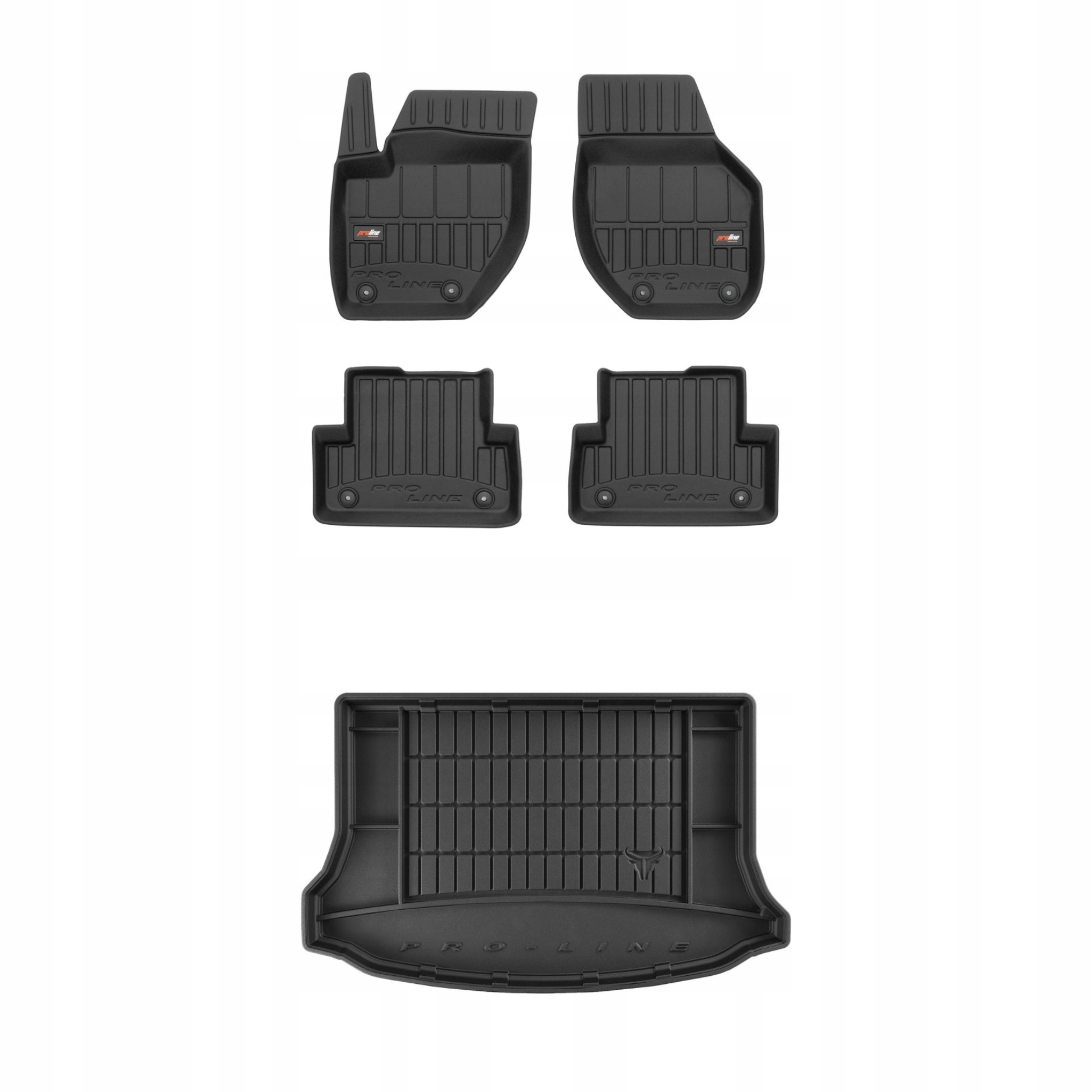 Sada gumových kobercov a rohoží pre Volvo V40 II 2012-2019