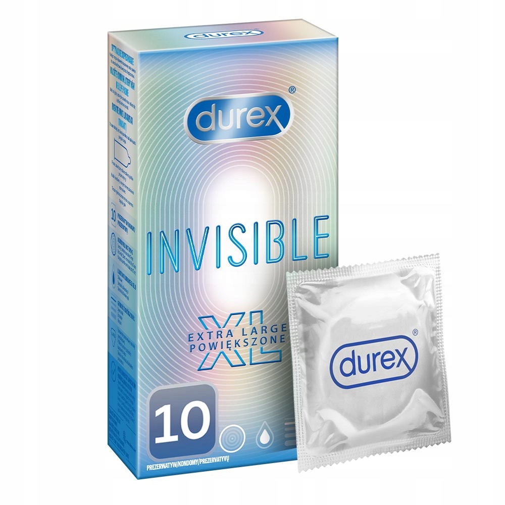 

Durex Invisible XL 10 sztuk Prezerwatywy Większe