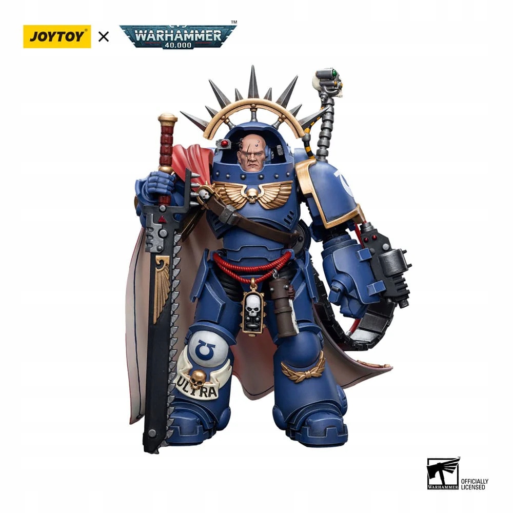 Kapitán Ultramarines v brnění Gravis Warhammer 40k Figurka 1/18 12 cm