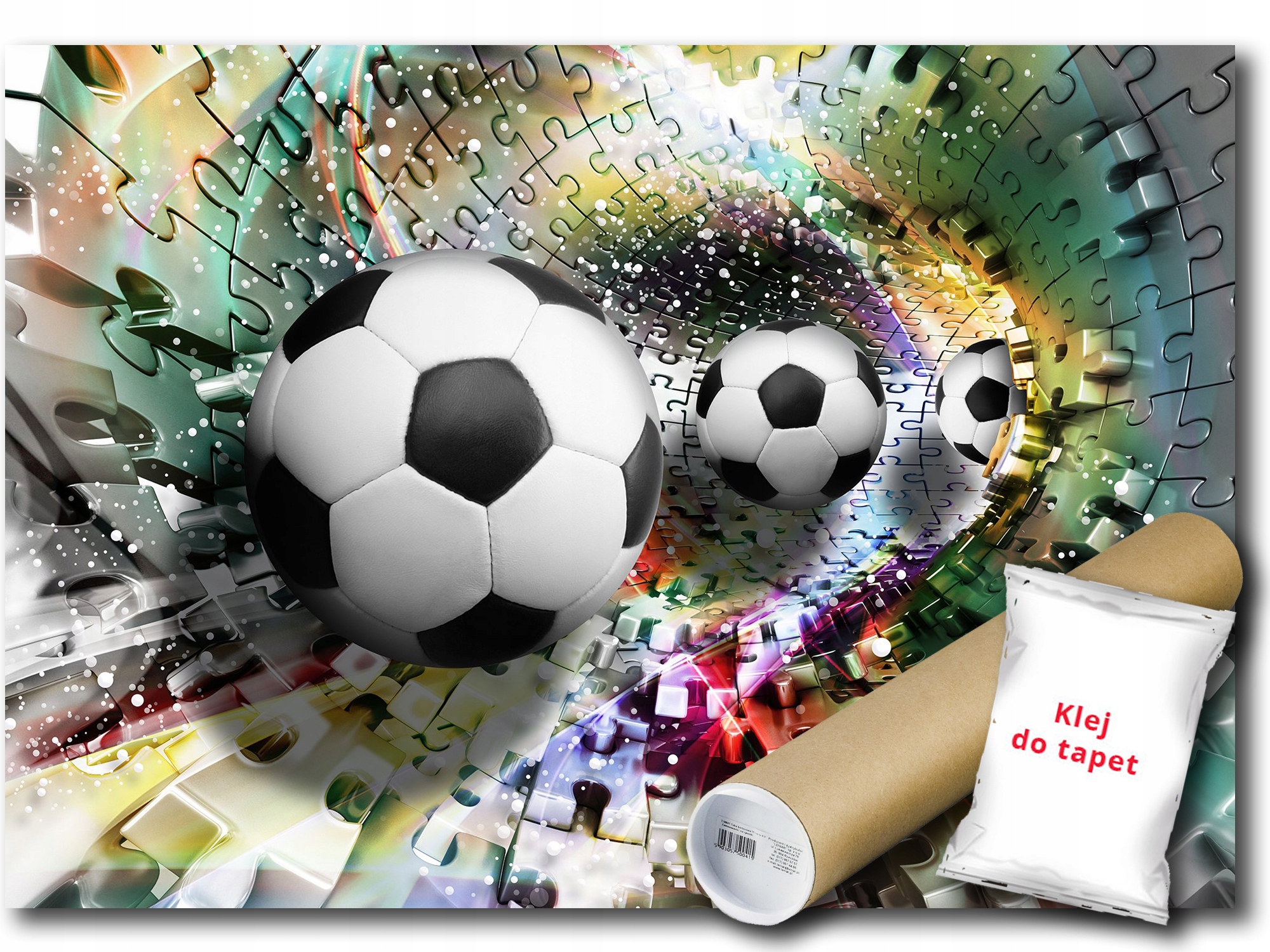 Fototapeta Vliesová Sport Tunel Fotbalový Míč Puzzle 200x140 lepidlo bonus