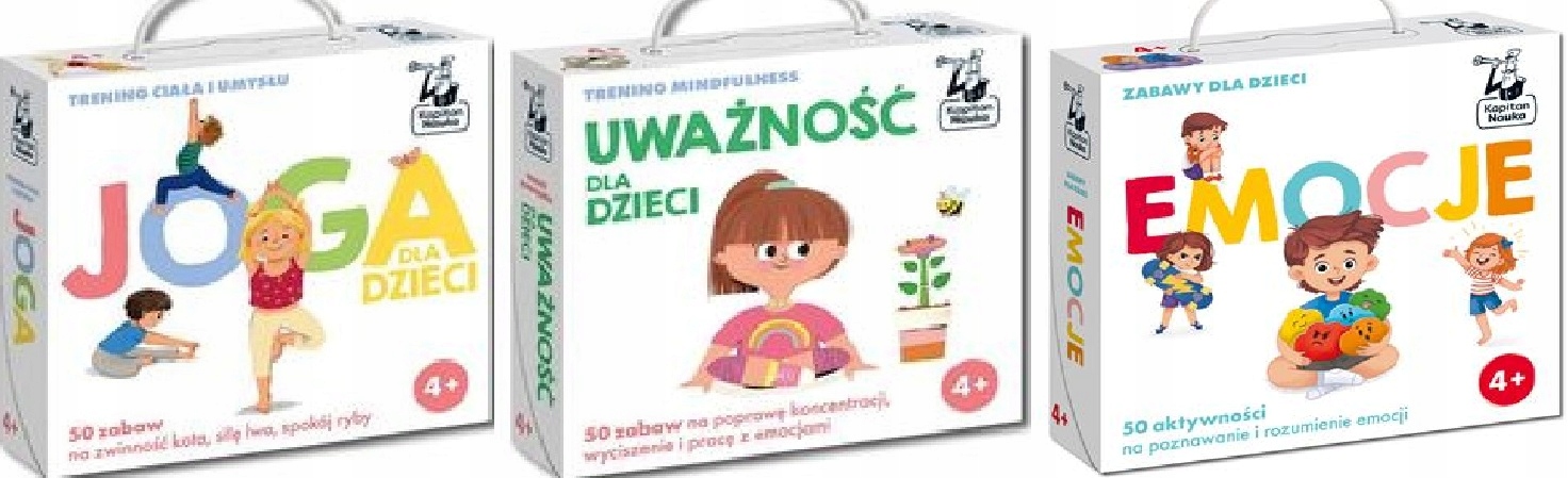 Joga Uważność dla dzieci Trening mindfulness Emocje+ Zabawy Kapitan Nauka