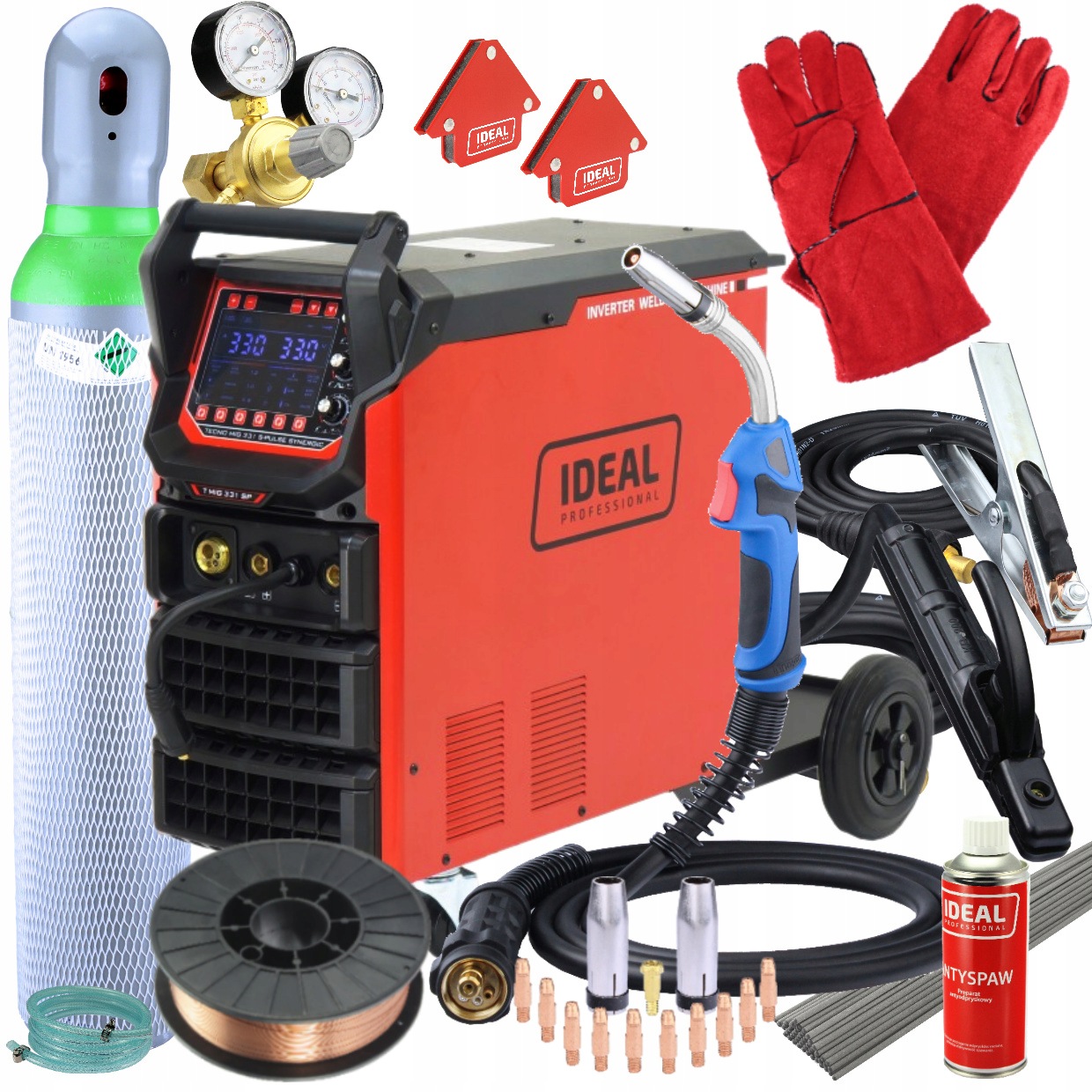 Półautomat Spawalniczy 330A 400V Tecno Mig 331 S-pulse Synergic Ideal