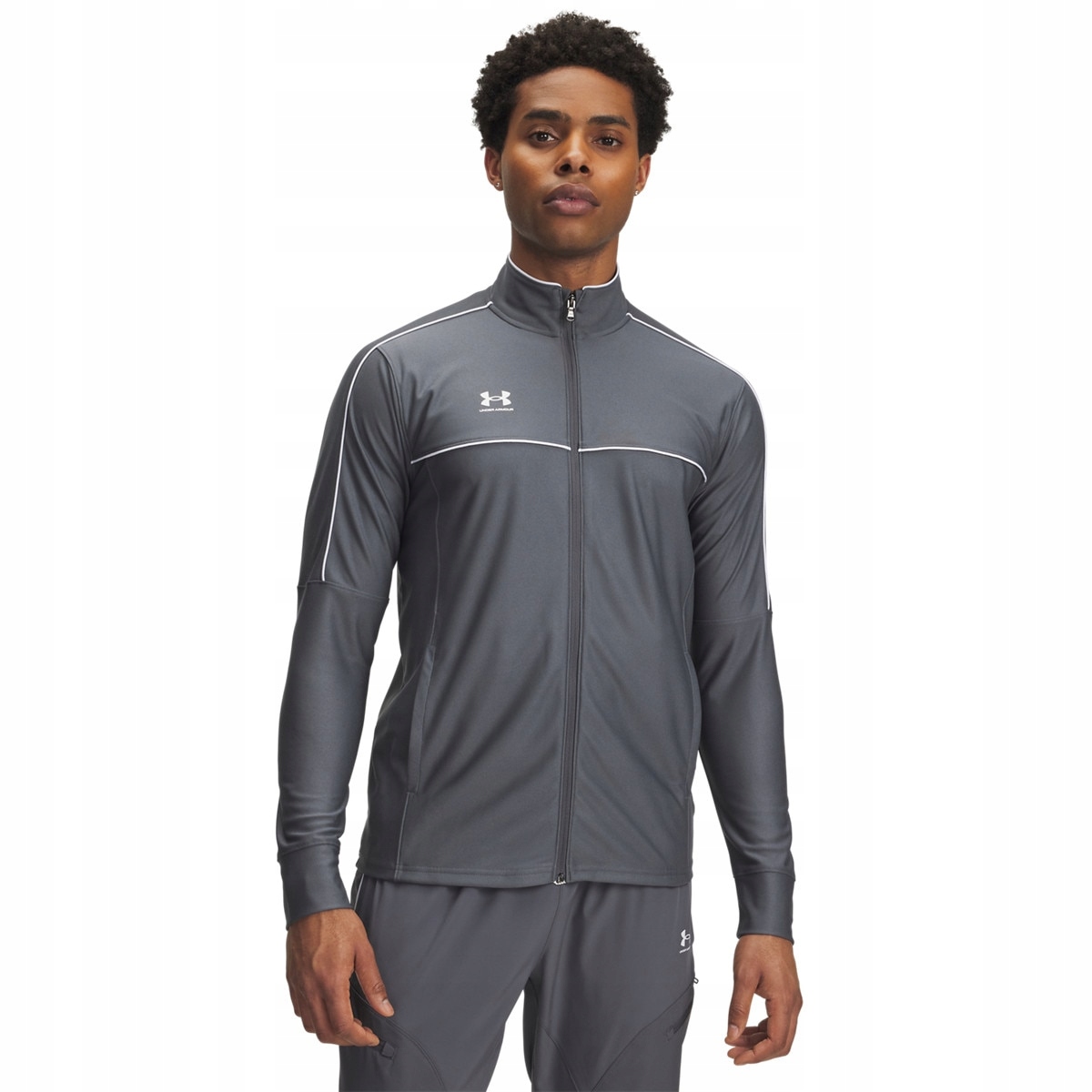 Męska bluza treningowa rozpinana Under Armour Ua Challenger Szary S