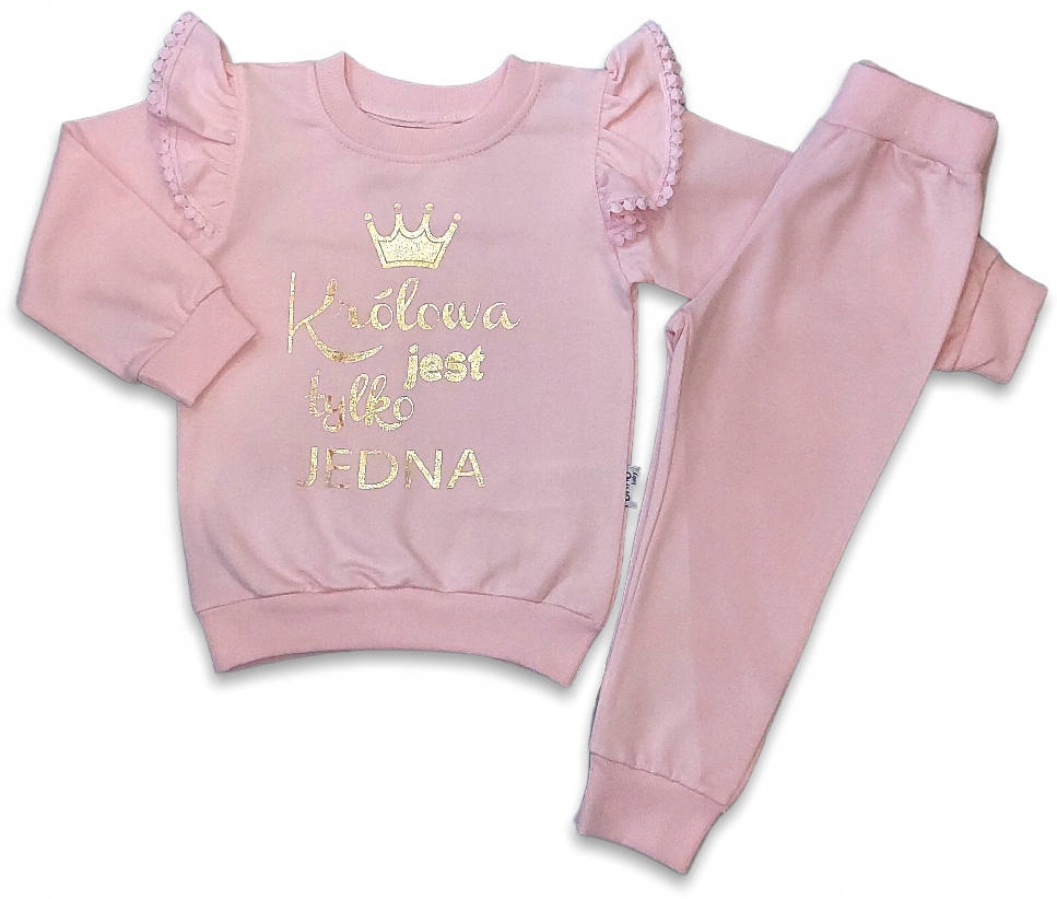 

Dres kompletny dziewczęcy 104 cm komplet królowa