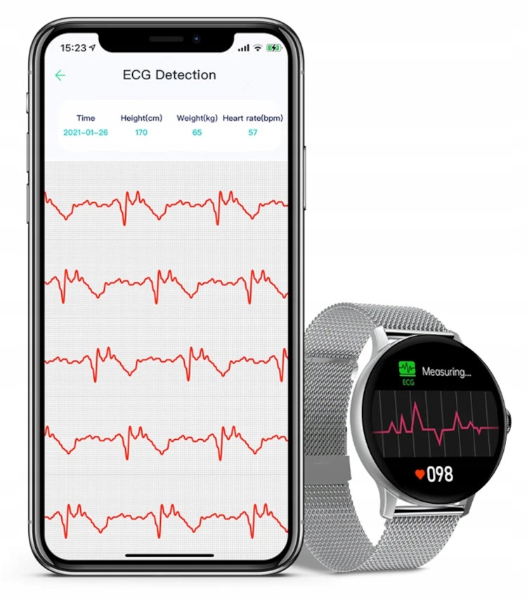 SMARTWATCH ELEGANCKI ZEGAREK DAMSKI ROZMOWY MENU PL BRANSOLETKA + pasek Kompatybilność systemowa Android iOS