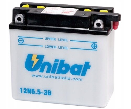 

Akumulator Unibat 12N5,5-3B/E 5Ah 60A 12V