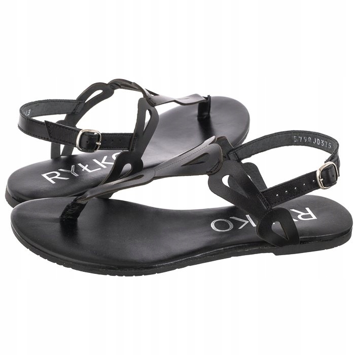 

Buty Damskie Sandały Skórzane Ryłko Czarne BCFK2