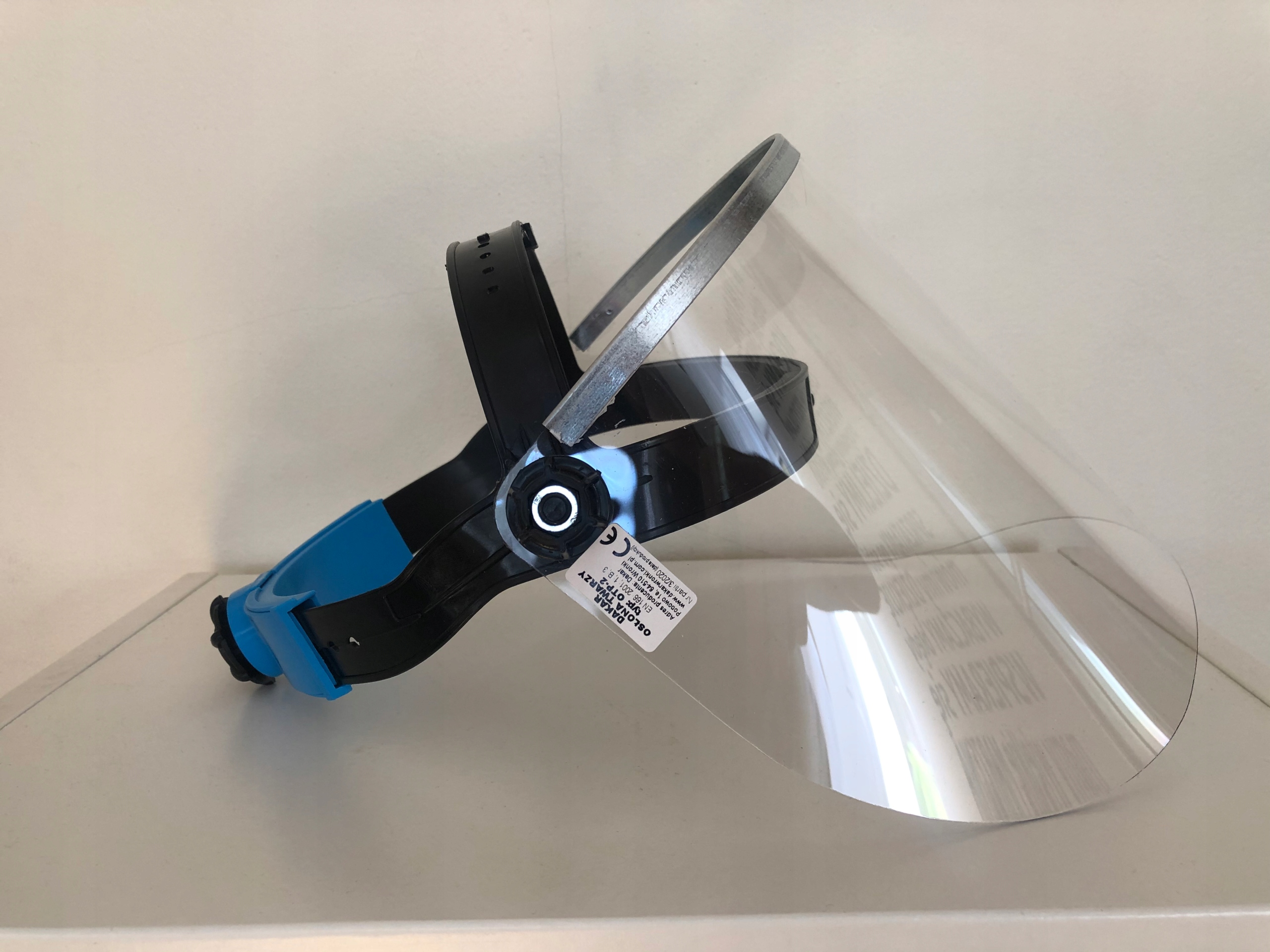 Maska PRZYŁBICA SIATKA OCHRONNA TWARZY OSŁONA PCV Marka DAKAR