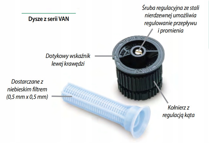 Dysza Rain Bird - 10 VAN z regulacją - 2,1 - 3,1 m - 1804 - PROS-04 EAN (GTIN) 077985030384