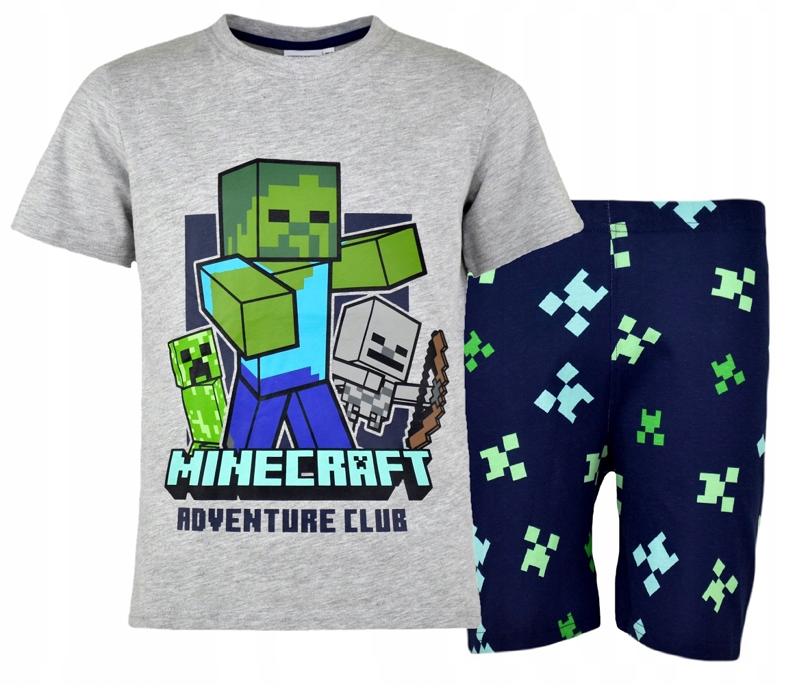 

piżama Minecraft chłopięca Creeper letnia 146