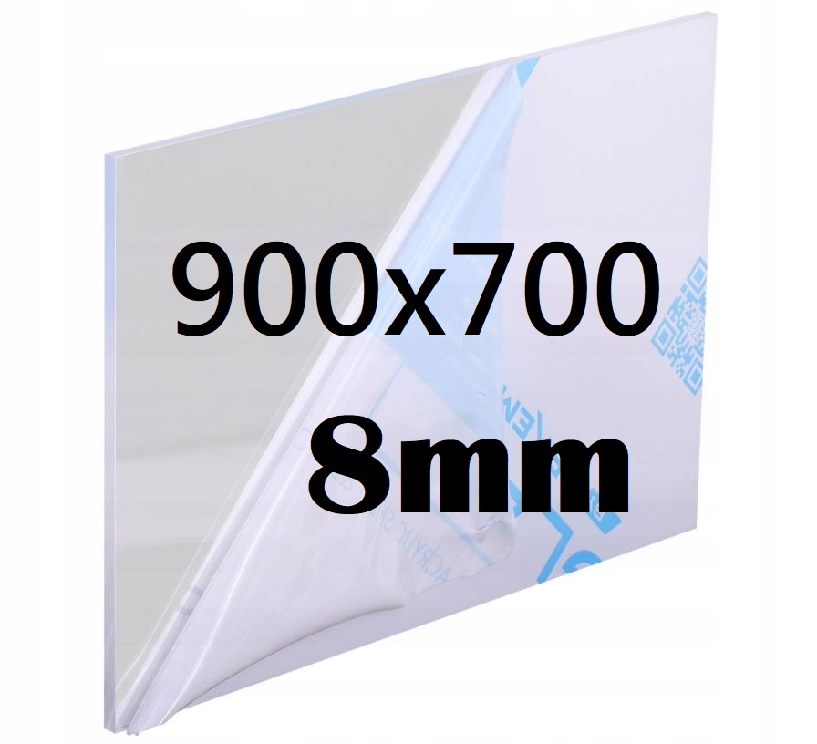 Plexi Plexi Plexi Plexa na míru 90 cm x 70 cm x 8 mm