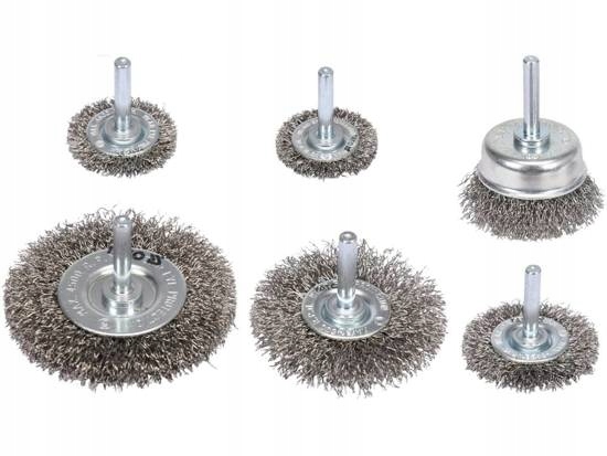 

Zestaw Szczotek Z Trzpieniem 6SZT Inox Yato